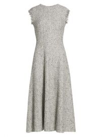 St John Boucl Tweed Knit Midi Dress  SaksFifthAvenue at Saks Fifth Avenue