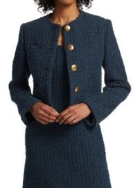 St John Boucle Inlay Knit Jacket on SALE at Saks Off 5th