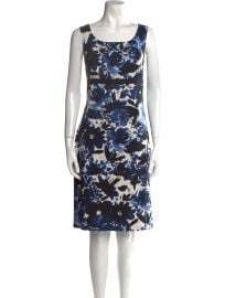 St John Collection Floral Print Knee Length Dress at The Real Real