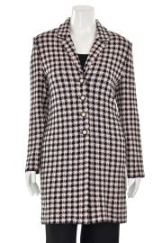 St John Collection Long Jacket in Light PinkBlack Plaid sz 12 eBay at eBay