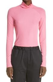 St John Collection Long Sleeve Rib Turtleneck at Nordstrom