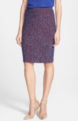 St John Collection Looped Lash Tweed Knit Pencil Skirt at Nordstrom