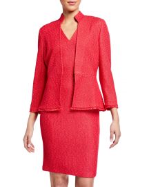 St John Collection Refined-Knit High-Neck Jacket and Matching Items  Matching Items at Neiman Marcus