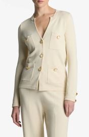 St John Collection Santiago Sweater Jacket in Ecru at Nordstrom