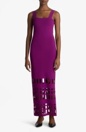 St John Cutout Milano Knit Sleeveless Gown at Nordstrom