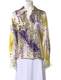 St John Silk Printed Blouse at The Real Real