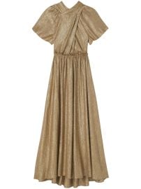 St John metallic-finish short-sleeve Dress - at Farfetch