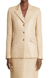 StJohn Evening Metallic Knit Jacket at Nordstrom