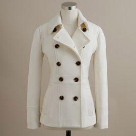 Stadium Cloth Peacoat at J. Crew