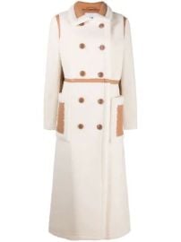 Stand Studio Double Breasted Panelled Coat at Farfetch