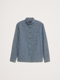 Standard-Fit Chambray Shirt Banana Republic at Banana Republic
