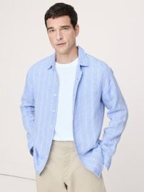 Standard-Fit Textured Shirt Banana Republic at Banana Republic