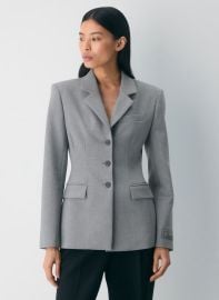 Standout Blazer in Heather Light Grey at Aritzia