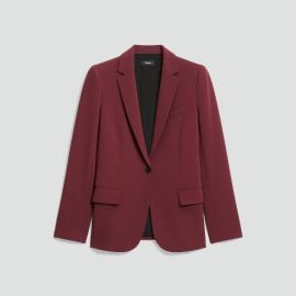 Staple Blazer in Admiral Crepe Womens Modern Blazer at Theory