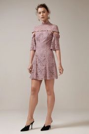 Star Crossed Lace Mini Dress by Keepsake at Fashion Bunker