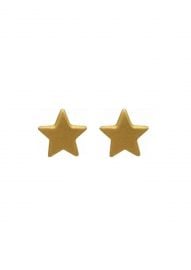 Star Gold Stud Earrings by Brooklyn Designs at Brooklyn Designs