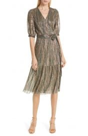 Star Metallic Midi Dress at Nordstrom