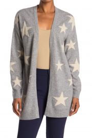 Star Open Front Cashmere Cardigan at Nordstrom