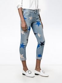 Star Print Cropped Jeans by Stella McCartney at Farfetch