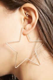 Star Shape Hoop Earrings   Forever 21 - 1000138996 at Forever 21