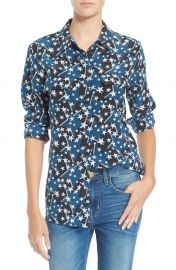 Star print blouse at Nordstrom