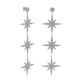 Starburst 3 drop earrings by Sydney Evan at Sydney Evan