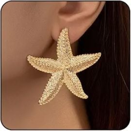 Starfish Earrings Beach Jewelry for Women Seashell Cowrie Puka Shell Earrings for Women Beach Earrings Ocean Jewlery at Amazon