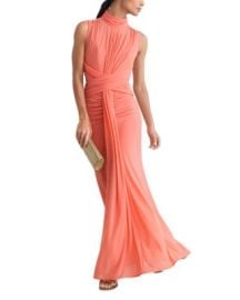 Starla Ruched Mesh Maxi Dress at Bloomingdales