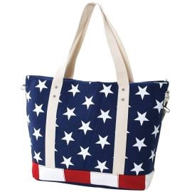 Stars and Stripes USA Flag Canvas Tote Bag at Amazon