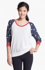 Stars print slouchy pullover by Alternative Apparel at Nordstrom