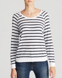 Stateside Tee - Stripe Thermal Raglan at Bloomingdales