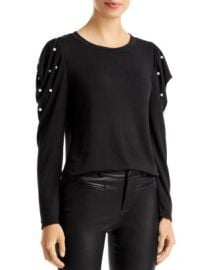 Status by Chenault Faux Pearl Embellished Top   Bloomingdales at Bloomingdales