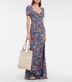 Staud - Lea crpe floral maxi dress at Mytheresa