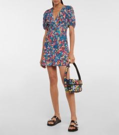 Staud - Milla floral crpe minidress at Mytheresa