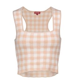 Staud - Trail gingham crop top at Mytheresa