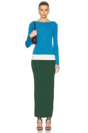 Staud Carilo Colorblock Long Sleeve Dress at FWRD