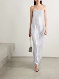 Staud Casey Strapless Metallic Gown at Net a Porter