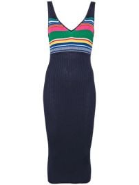 Staud Dana Stripe Midi Sweater Dress at Farfetch