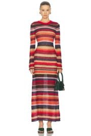 Staud Eiza Striped Knit Maxi Dress at FWRD