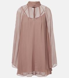 Staud Esther chiffon minidress at Mytheresa