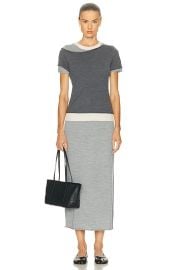 Staud Lyric Dress in Heather Grey Multi FWRD at FWRD
