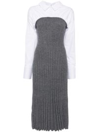 Staud O Keefe Wool Blend Midi Dress at Farfetch