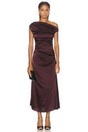 Staud Phare Dress in Merlot FWRD at FWRD