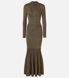 Staud Raquel lam maxi dress at Mytheresa