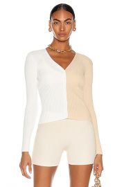 Staud Shoko Sweater in Biscotti   White   FWRD at Forward