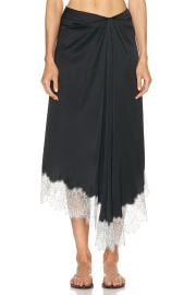 Staud Sonoma Silk Skirt in Black FWRD at FWRD