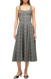 Staud Wells Fit Flare Midi Dress at Nordstrom