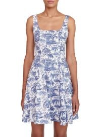 Staud Wells Toile Cotton Poplin Minidress at Saks Fifth Avenue