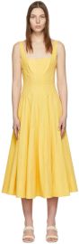 Staud Yellow Wells Dress at ssense