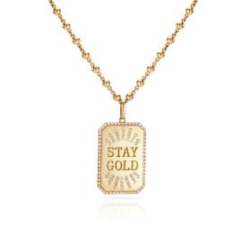 Stay Gold Pendant at LunaFlo London